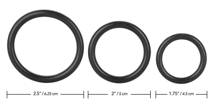 Take your intimate pleasure to new heights with the exotic T... CEN - Tri-Rings - Black photo-7