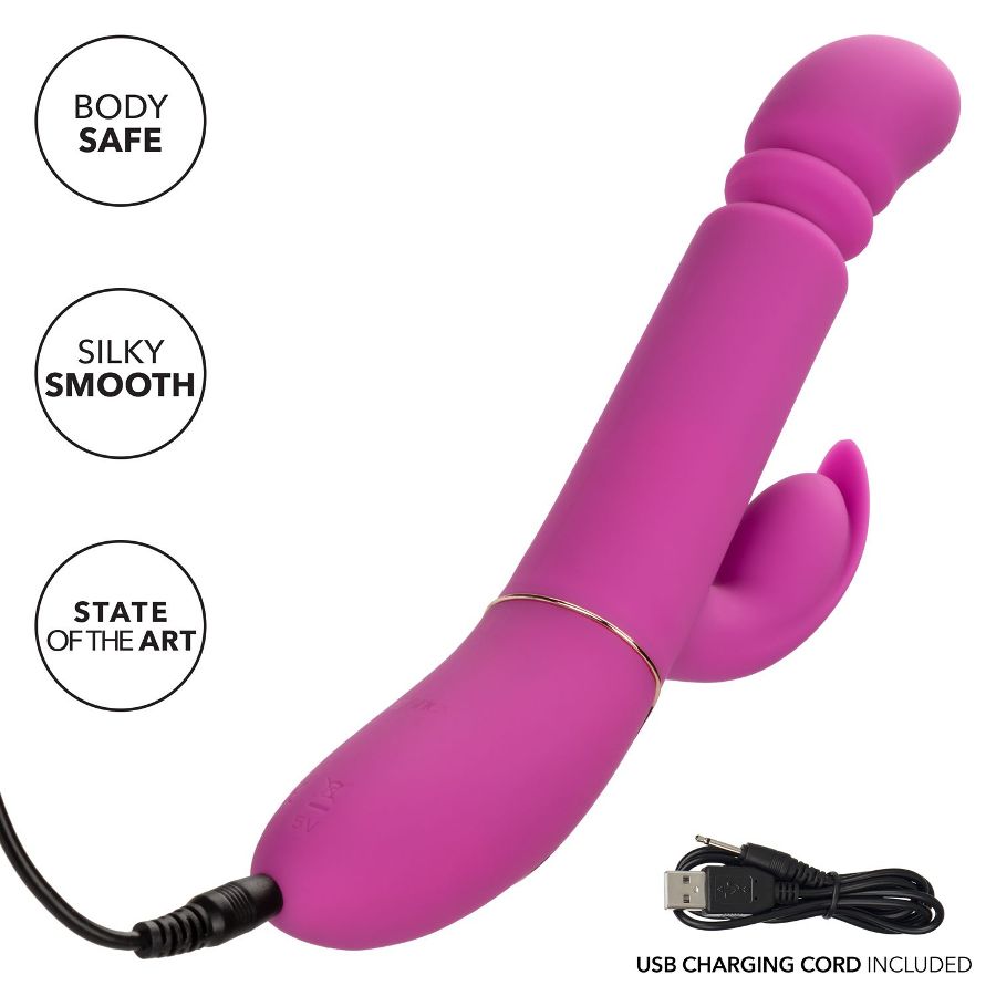 The power of a sex machine in the palm of your hand – now th... CEN - Shameless Slim Player Thrusting Vibe - Purple photo-8