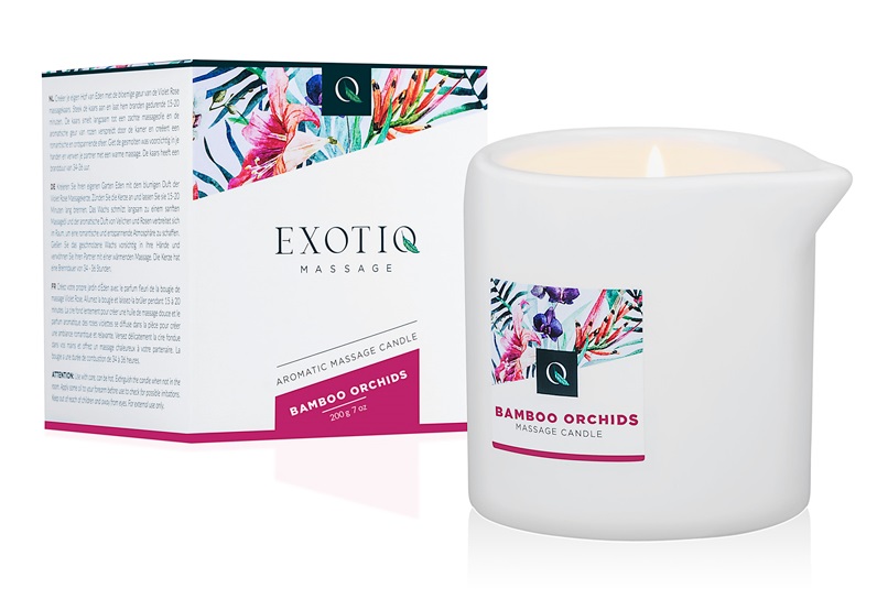 Enjoy or give a lovely massage with this Exotiq massage cand... Exotiq - Massage Candle Bamboo Orchids - 200g photo-2