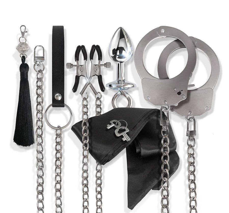 Turn your bedroom into an erotic playground and enjoy everyt... Nixie - Interchangeable 8 pcs Bondage Kit photo-2