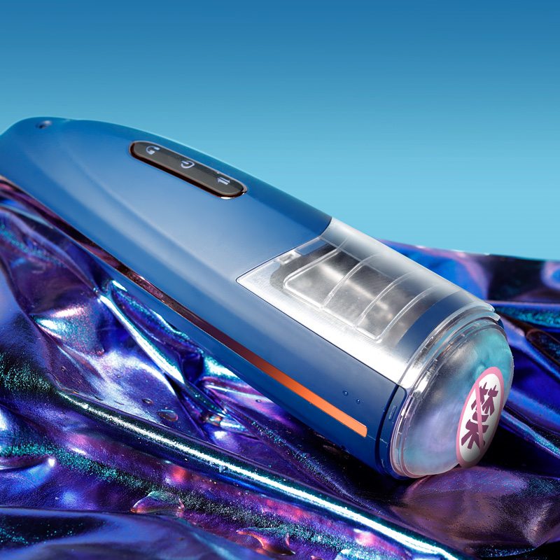 The new internal retractable structure, coupled with 360° wr... Secwell - FunnyMee Masturbator w Voice - Blue photo-7