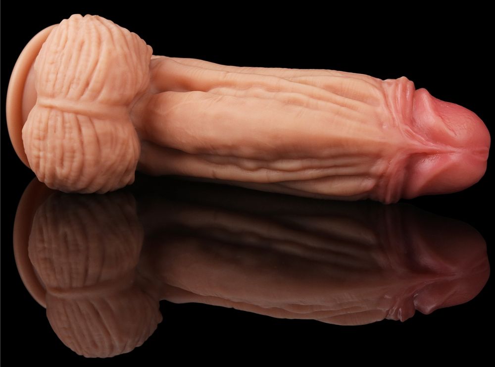 Built to deliver the most lifelike satisfaction, Love Toy Ki... Lovetoy - 10" Dual Layered King Sized Cock - Flesh photo-15