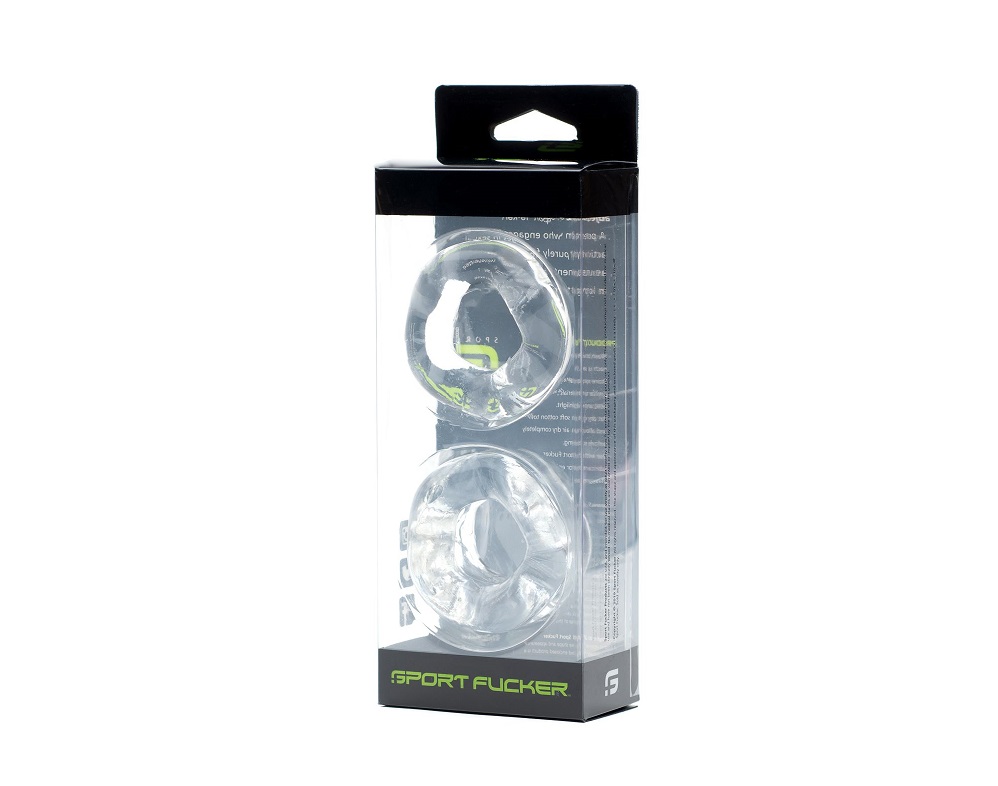 Designed to conform to the shape of your body, every curve o... Sport Fucker - Revolution Rings Set - Clear photo-2