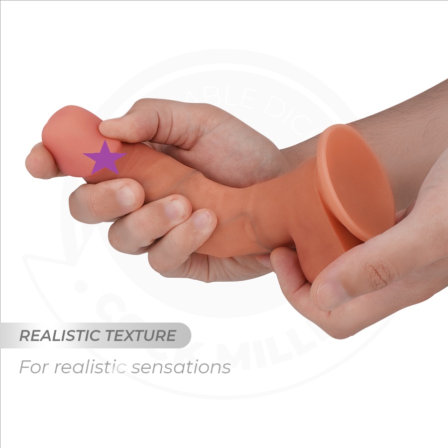 This realistic 7-inch dildo is designed to offer an intense ... Cock Miller - 17.8cm Realistic Dildo - Flesh photo-2