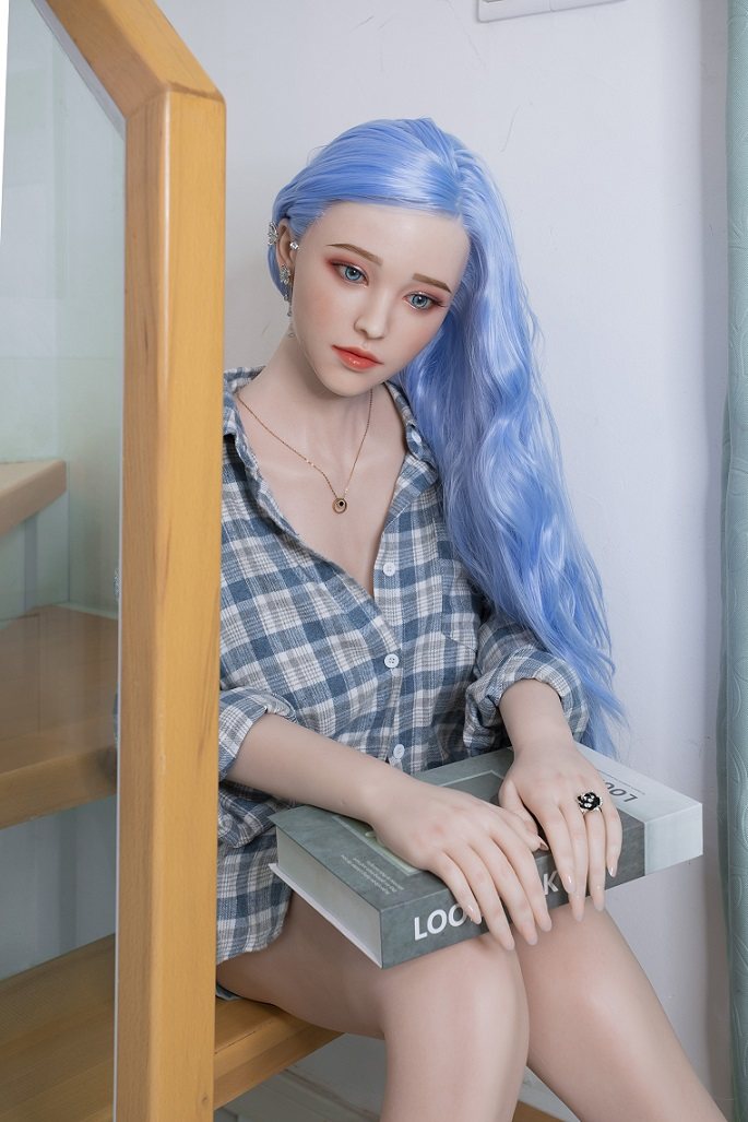 To check the sample of realistic doll visit our showroom.
... Ava European Realistic Sex Doll, Blue Hair, Ultra Soft Silicone 160 cm (5’2 ft) photo-5