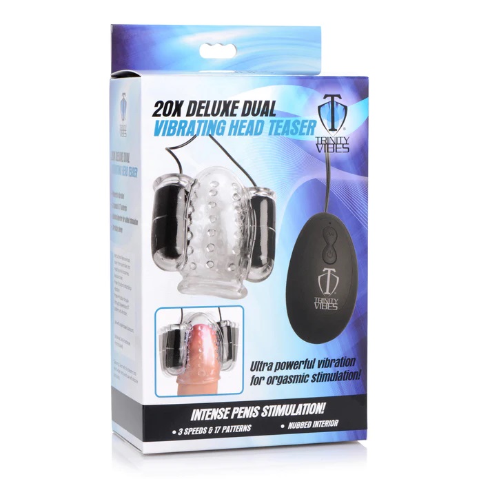 This intense head teaser features two powerful bullets attac... Trinity Vibes - Deluxe Dual Head Teaser - Clear photo-5