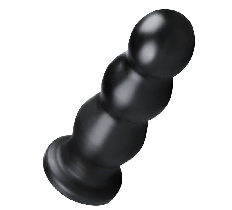 The BUTTR Ribbed Butt Plug is only for experienced users! Th... BUTTR - Tactical III Butt Plug - Black photo-3