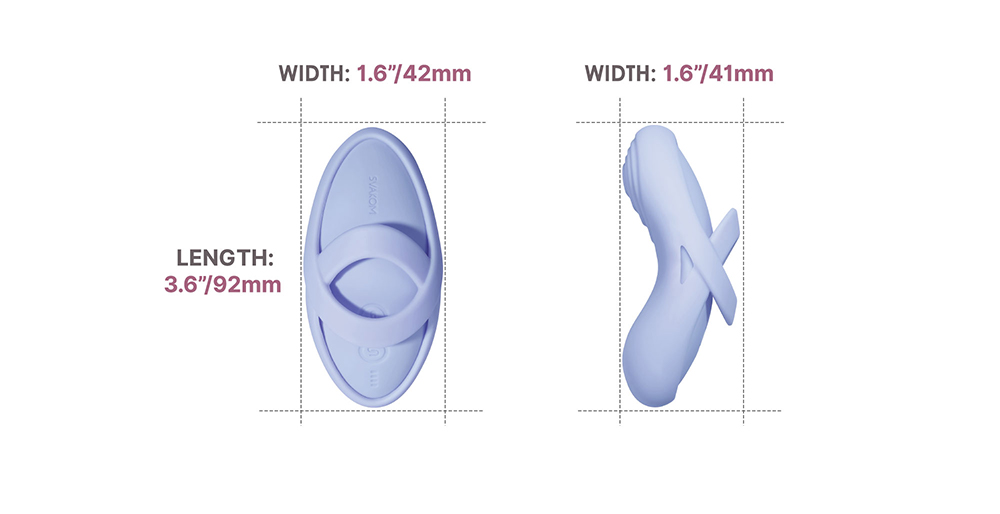 Echo 2 becomes a second skin once you slip this curved, flex... SVAKOM - Echo 2 APP Flexible Finger Vibrator - Sky Blue photo-10