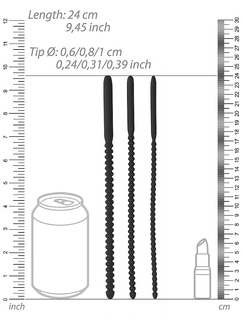 Are you feeling risky and ready to try a whole new sensation... Ouch - Urethral Silicone Dilator Set photo-2