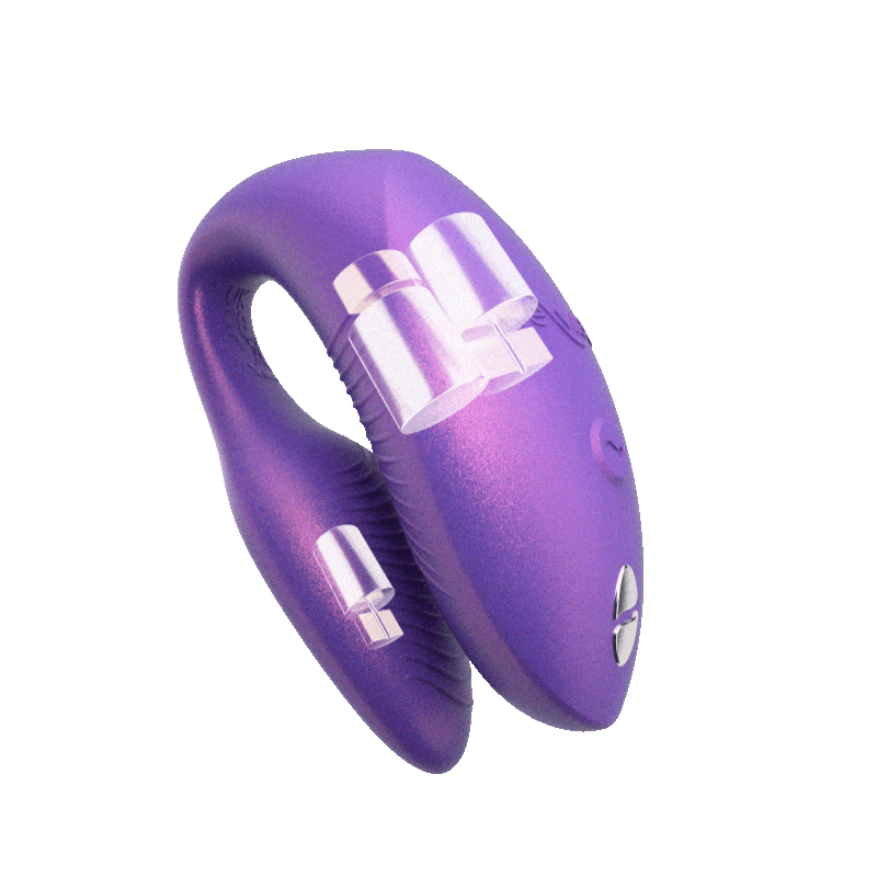 We-Vibe Chorus Pro 专为情侣设计,贴合于双方之间,提供集中阴蒂刺激,同时能够随动作同触感而灵敏... We-Vibe - Chorus Pro Clitoral & G-Spot Couples Vibrator - Electric Pink 照片-3