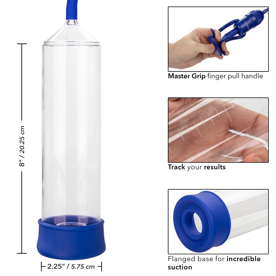 Extend toward uncharted territories and expand sexual desire... CEN - Admiral Sta-Hard Pump - Blue photo-5