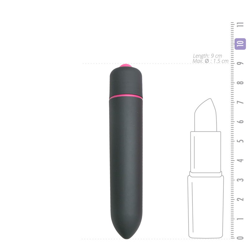 He may look cute, innocent and a bit small, but don't le... Easytoys - 10 Speed Bullet Vibrator - Black photo-2