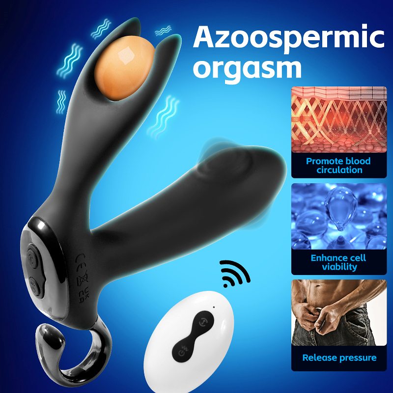 10 Kinds of vibration
10 Kinds of slap
Remote control(op... Secwell - Bump Prostate Massager - Black photo-2