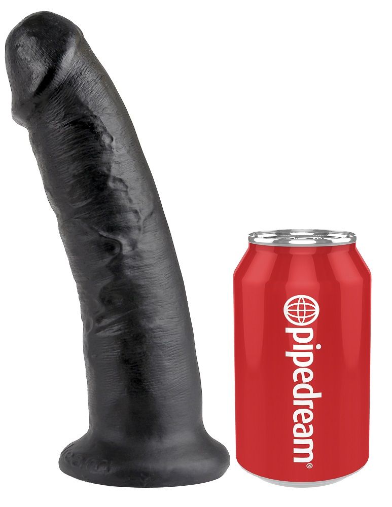 Do you want your first dildo to look and feel just like the ... King Cock - Cock 9″ - Black photo-6