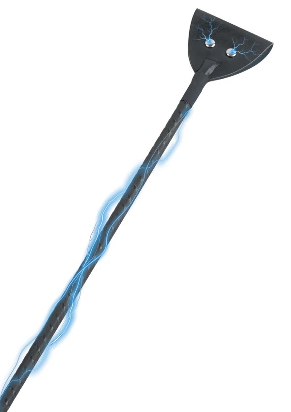 Add drama and discipline with the ELECTROSHOCK RIDING CROP f... Hidden Desire - Extreme Electro Crop - Black photo-2