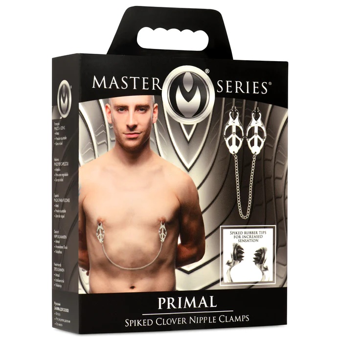These aren't your normal nipple clamps! Designed after t... Master Series - Primal Spiked Clover Nipple Clamps photo-9