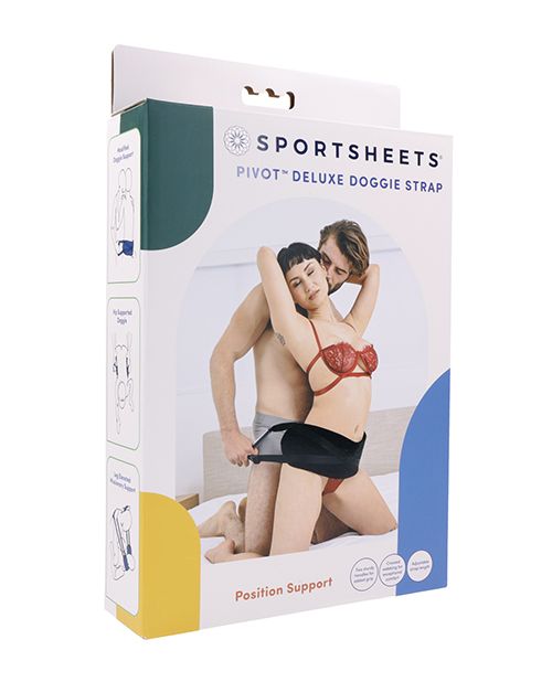 Prioritize your pleasure with the new and improved Pivot Del... Sportsheets - Pivot Deluxe Doggie Strap - Black photo-9