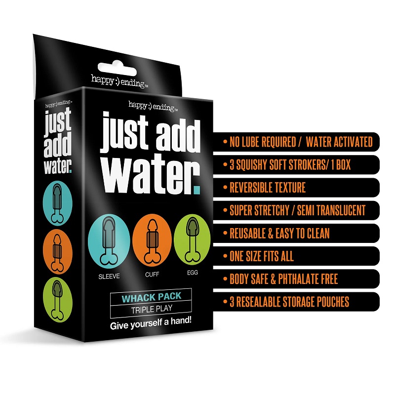 Choose your pleasure with the Happy Ending Just Add Water Wh... Happy Ending - Just Add Water Triple Play Stroker Set photo-3