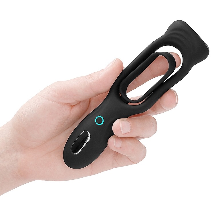 With two F1 motors revving up to 12000RPM and boasting 10 di... Sono - #88 Vibro Cock Ring - Black photo-2