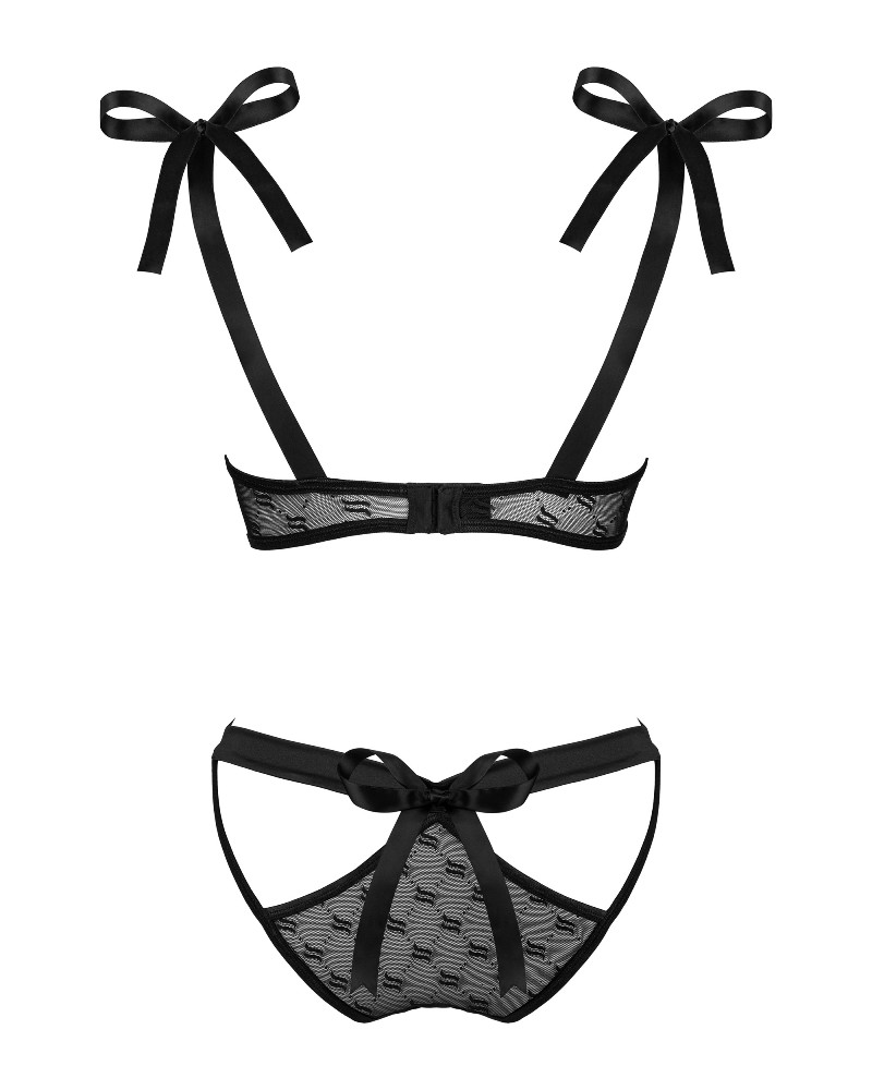 Do you like sexy lingerie that seduces and stimulates the se... Obsessive - Obsessivia Set - Black - L/XL photo-8