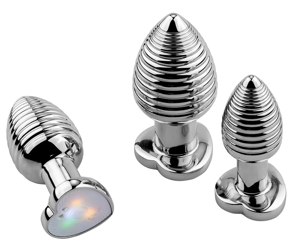 Heart base glowing anal plug can be controlled with the incl... MT - Glow Heart App Vibro Plug S photo-7