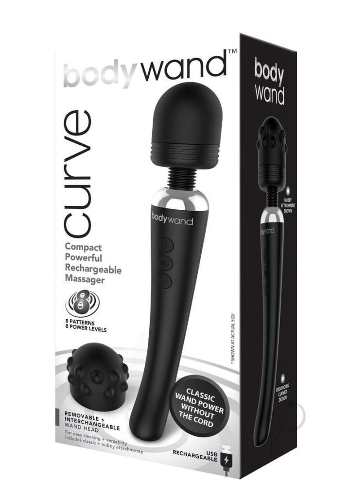 New for 2018 from Bodywand is the “Curve” Rechargeable Massa... Bodywand - 9? Curve Rechargeable Massager - Black photo-6