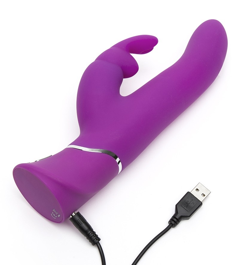 Unlike other thrusting vibrators, all the thrust this powerf... Happy Rabbit - Curve Rabbit Vibrator - Purple photo-6