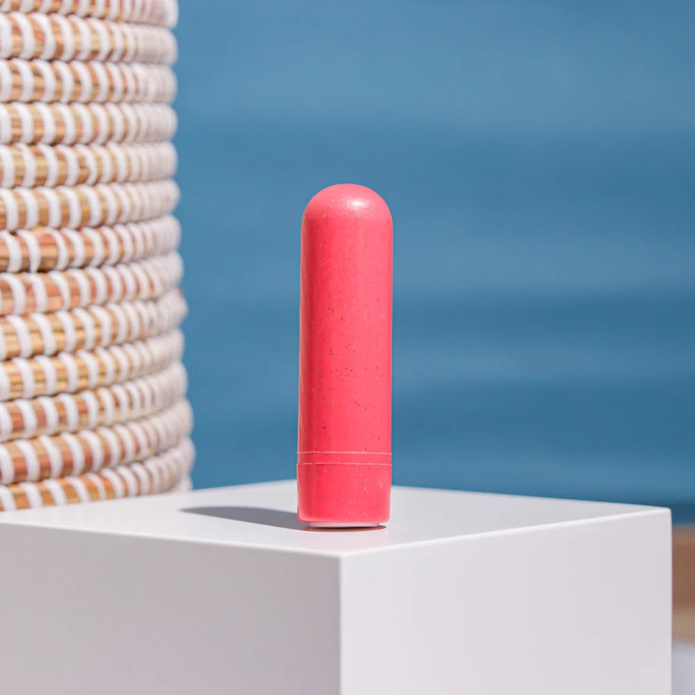 The Gaia Eco Rechargeable Bullet is an eco-conscious vibrato... Gaia - Eco Rechargeable Bullet - Coral photo-6