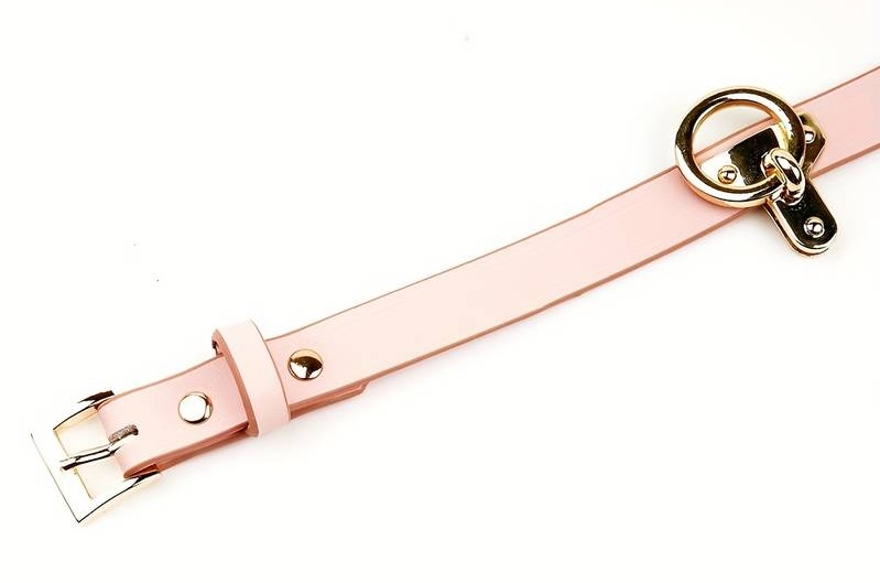 Bondage collar with leash
Material: Genuines leather MT - Collar w Leash - Pink photo-3