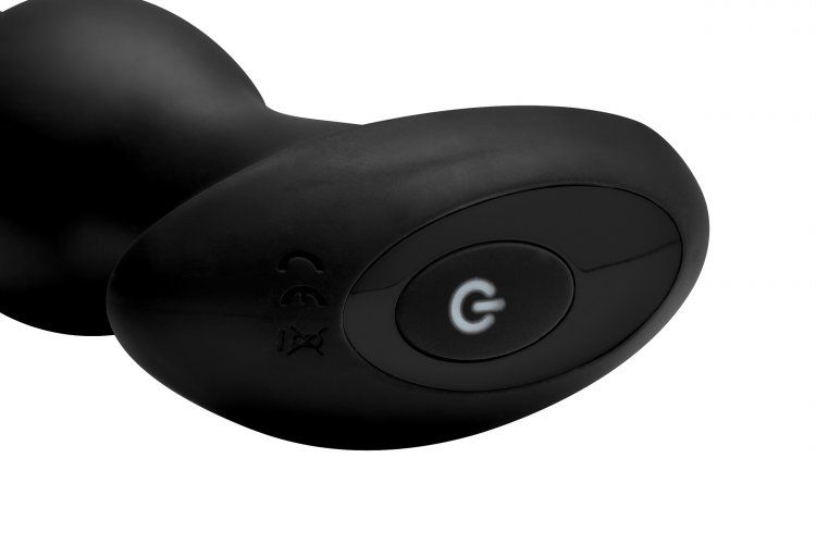 The Gyro-M’s unique gyrating and rimming functions this plug... Rimmers - Gyro-M 10X Curved Rimming Plug w Remote - Black photo-4