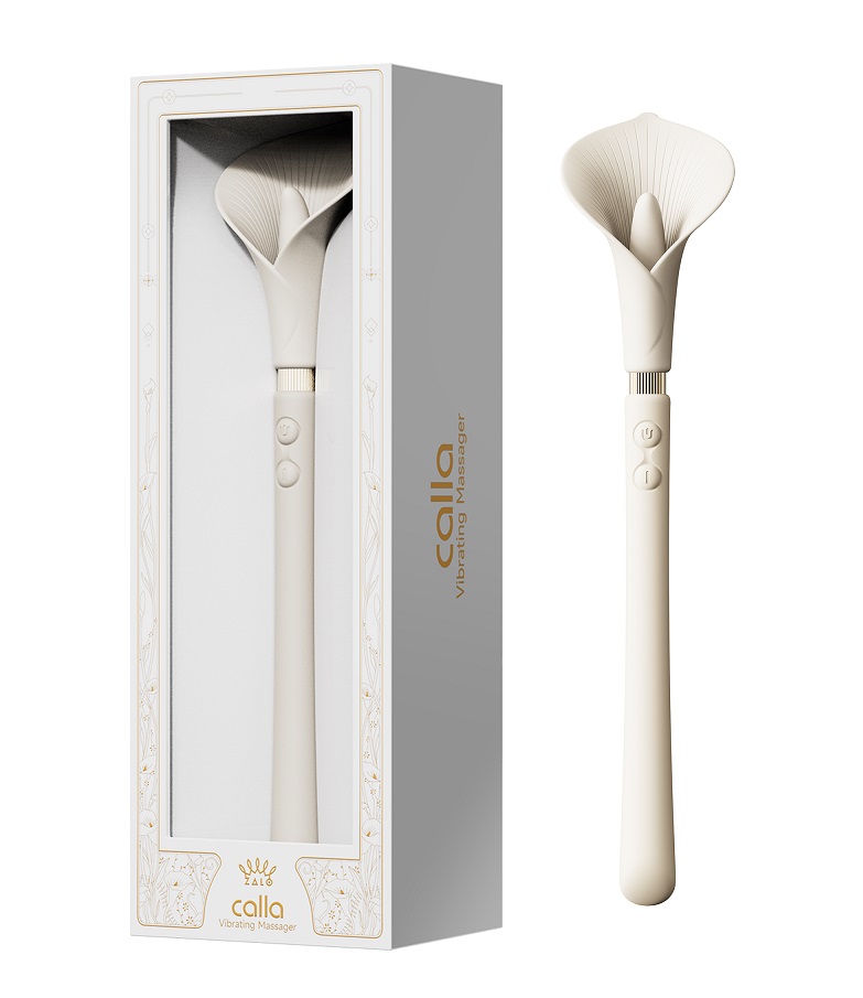 Drawing its inspiration from the elegant Calla Lily, this re... Zalo - Calla Dual Head Vibrator - Ivory White photo-24