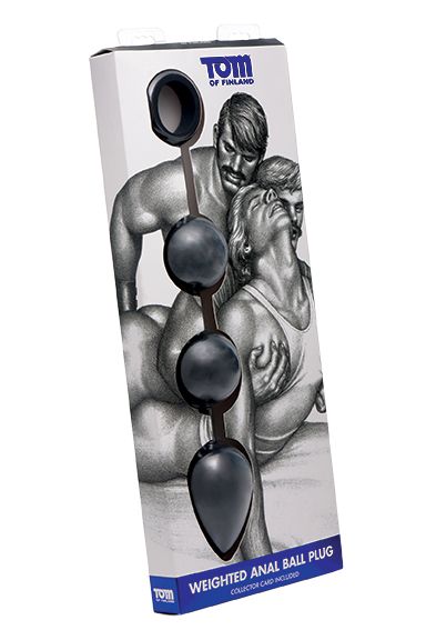 Explore a new level of anal pleasure with these unique anal ... TOF - Weighted Anal Ball Beads - Black photo-6