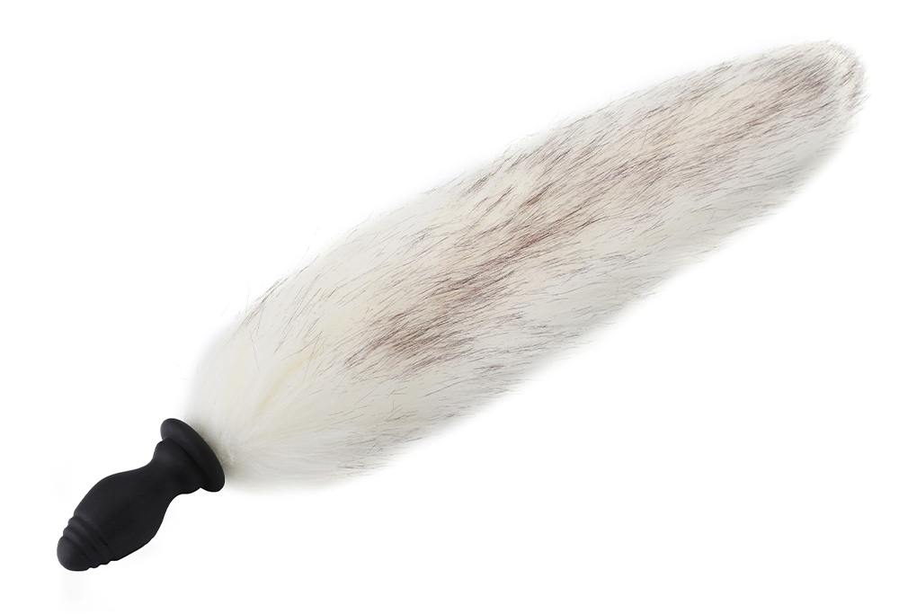 The Tail Butt Plug features its vibrating silicone plug in d... MT - Vibro Tail Plug - White photo-3