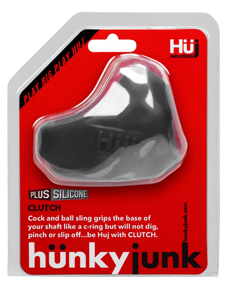 Hünkyjunk’s cock-sling toy is designed to fit the Hüj style-... Hunkyjunk - Clutch Cock & Ball Sling - Black photo-4