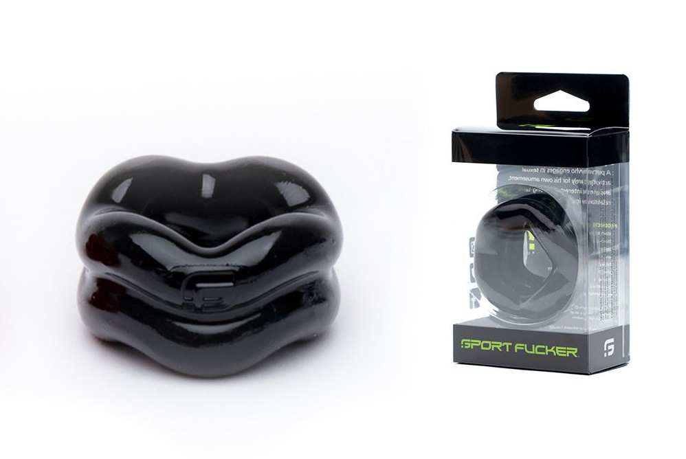 Designed to conform to the shape of your body, every curve o... Sport Fucker - Revolution Ball Stretcher - Black photo-2