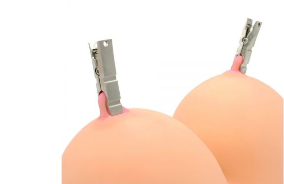 Introducing our Modern Zinc Alloy Nipple Clamps with Chain—a... Kiotos - Modern Nipple Clamps w Chain photo-5