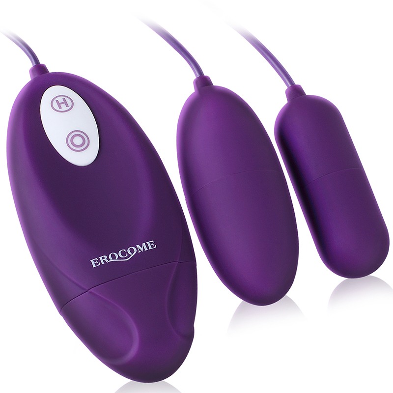 Body-safe silicone and ABS material, phthalate free
Multiple... Erocome - Lyra Duo Egg - Purple photo-4