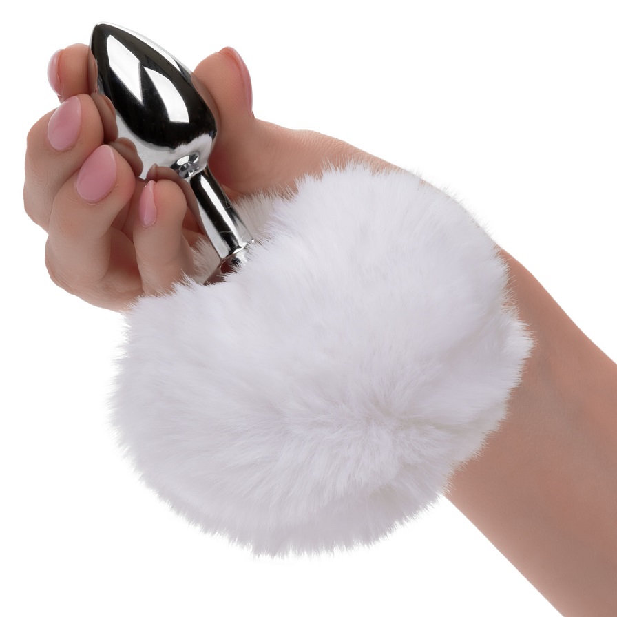 Play free with the Running Wild Bunny Tail, a sleek and soph... CEN - Running Wild Bunny Tail Plug - White photo-2