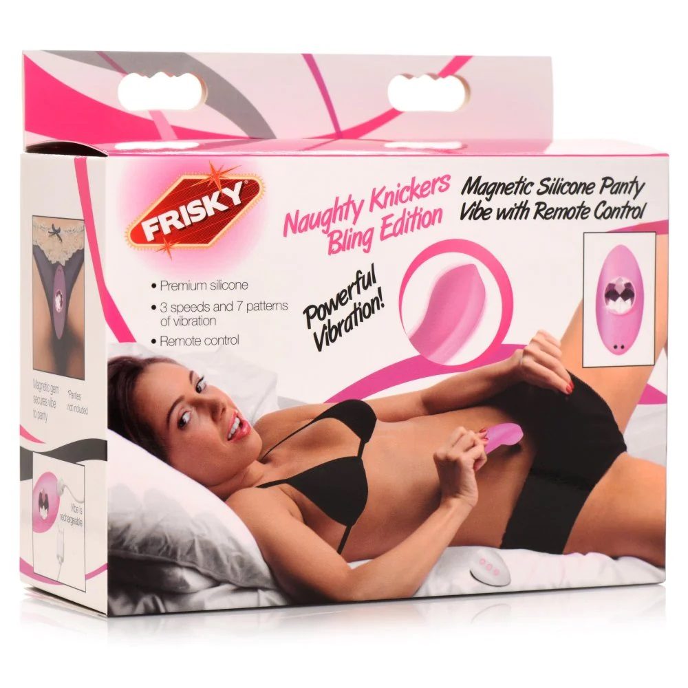 Get a toy with beauty and function! This Naughty Knickers Bl... Frisky - Panty Vibrator w Remote Control - Pink photo-8