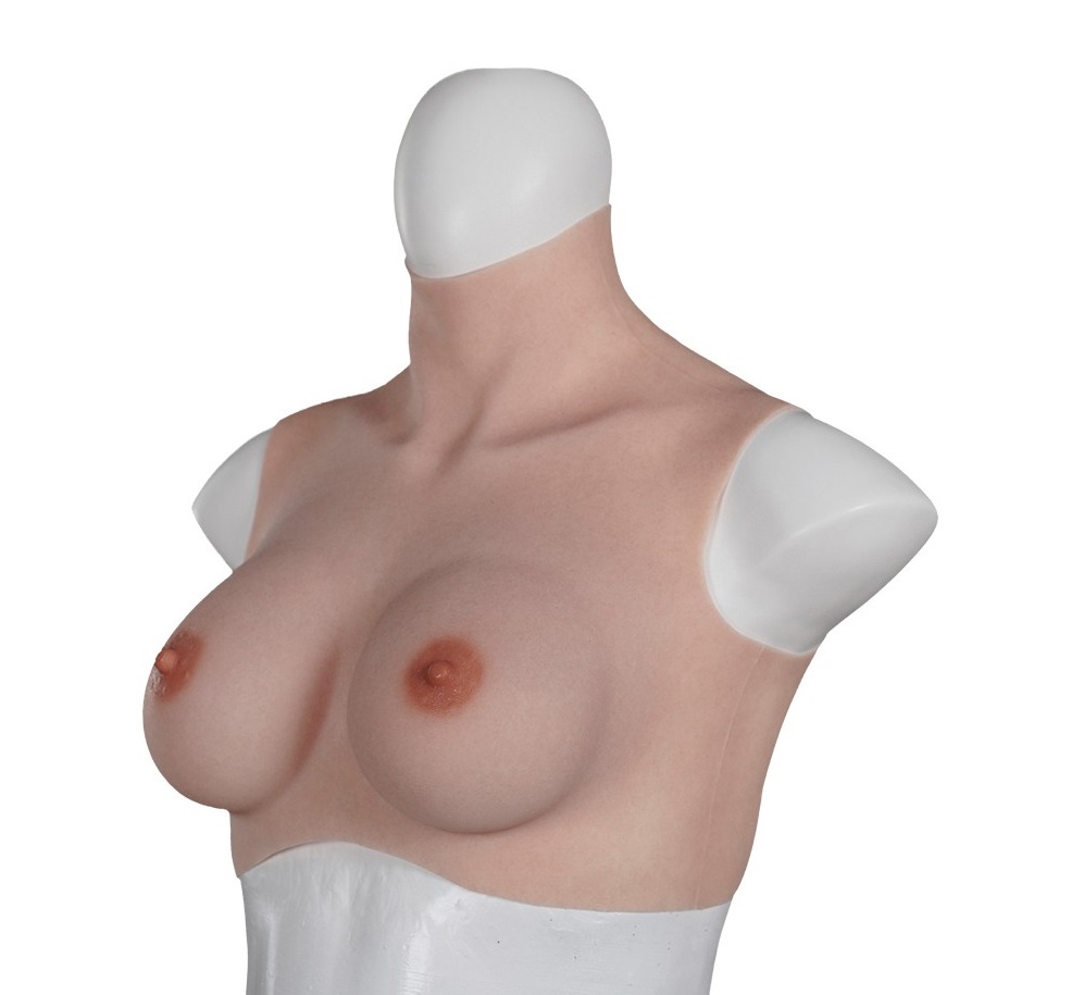Realistic looking erect nipples & areola. Highly stretchable... XX-Dreamstoys - Ultra Realistic Breast Form M photo-3