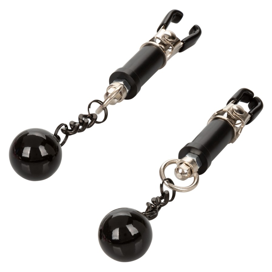 Blur the borders between pleasure and pain even further with... CEN - Nipple Grips Weighted - Black photo-3