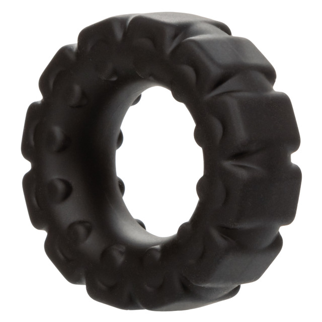 Introducing the Alpha Liquid Silicone Prolong Tread Ring, a ... CEN - Alpha Prolong Cock Ring - Black photo-2