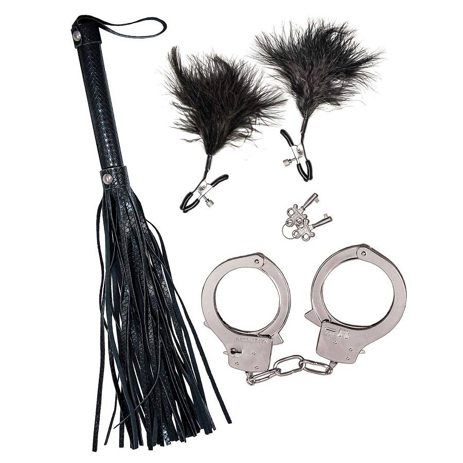 Introducing the Nasstoys Bondage Kit - the perfect blend of ... Nasstoys - Bondage Kit 3 pcs - Black photo-3