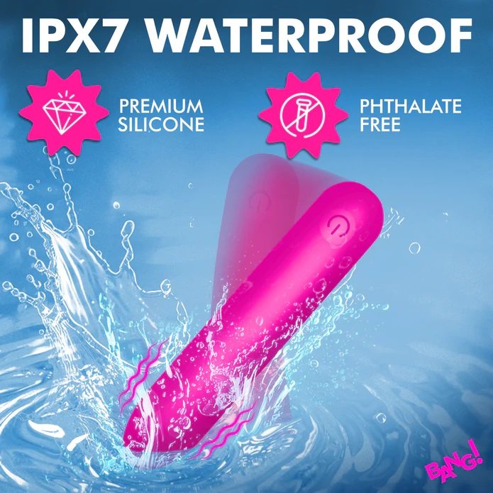 Meet the Tapered Flexible Silicone Bullet, your new best fri... Bang! - Tapered Flexible Bullet - Pink photo-5