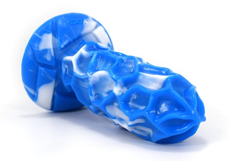 Ancient Mythical Beast -JiOt silicone anal plug, realistic a... FAAK - Mythical Beast JiOt Plug - Blue/White photo-8