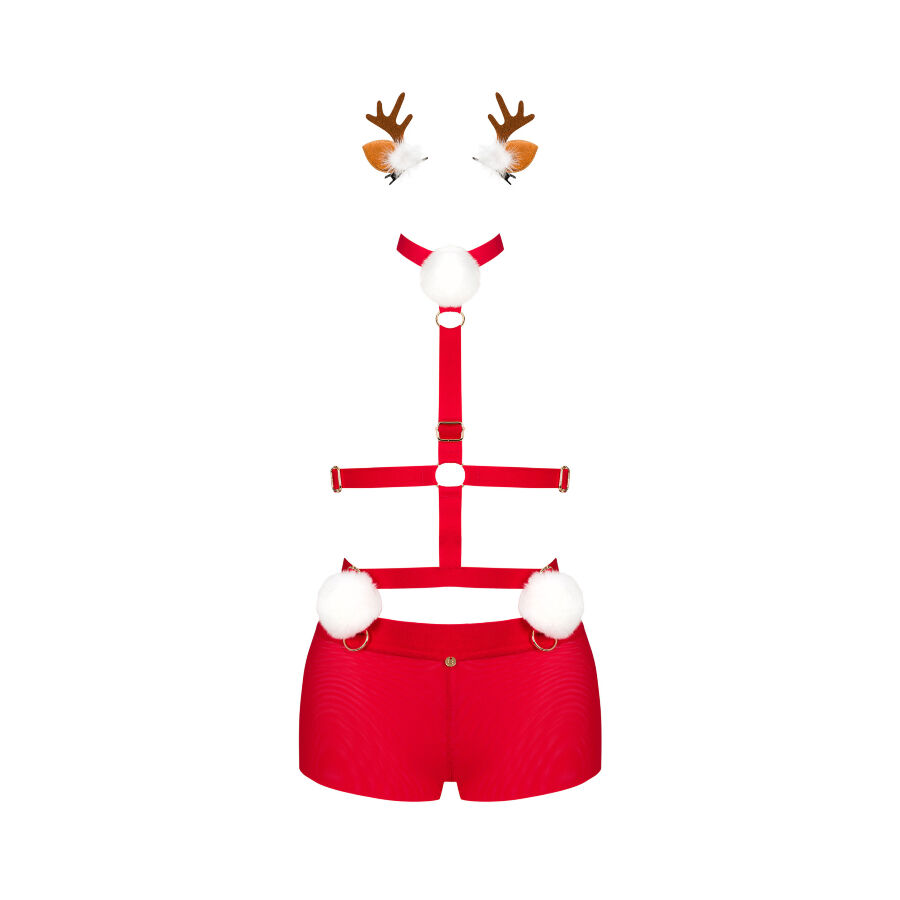 Sensual Mrs. Reindeer knows how to raise the temperature of ... Obsessive - Ms Reindy Set - Red - M/L photo-3