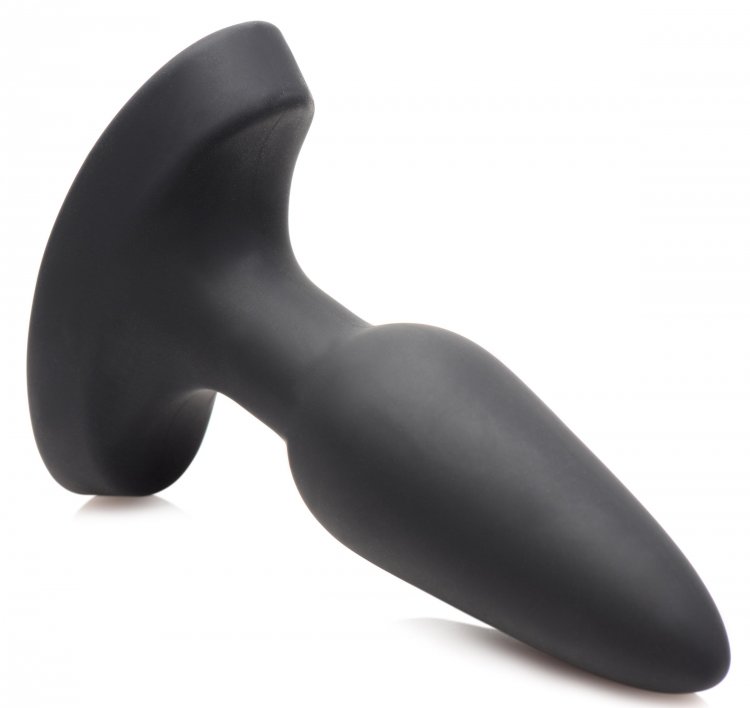Show off your heart and your rhythm! This anal plug has a br... Booty Sparks - Laser Heart Anal Plug S - Black photo-5