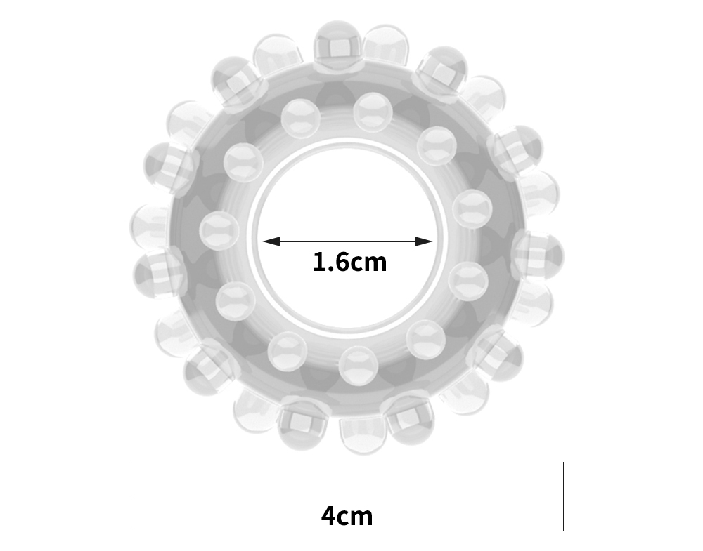POWER PLUS cockring series will make his rod thicker for mor... Lovetoy - Power Plus Cockring 4cm - Clear photo-5
