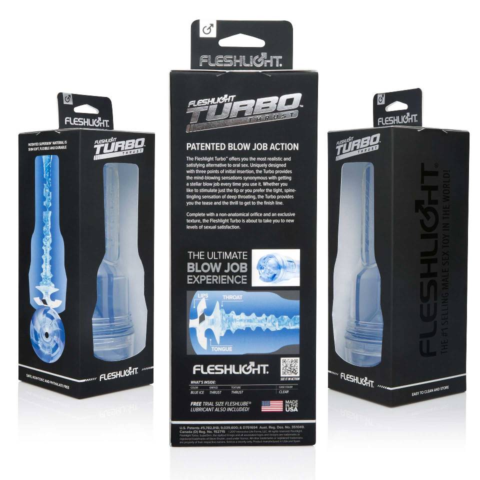 The Fleshlight Turbo Thrust Blue Ice offers you the most rea... Fleshlight - Turbo Thrust - Blue Ice photo-6