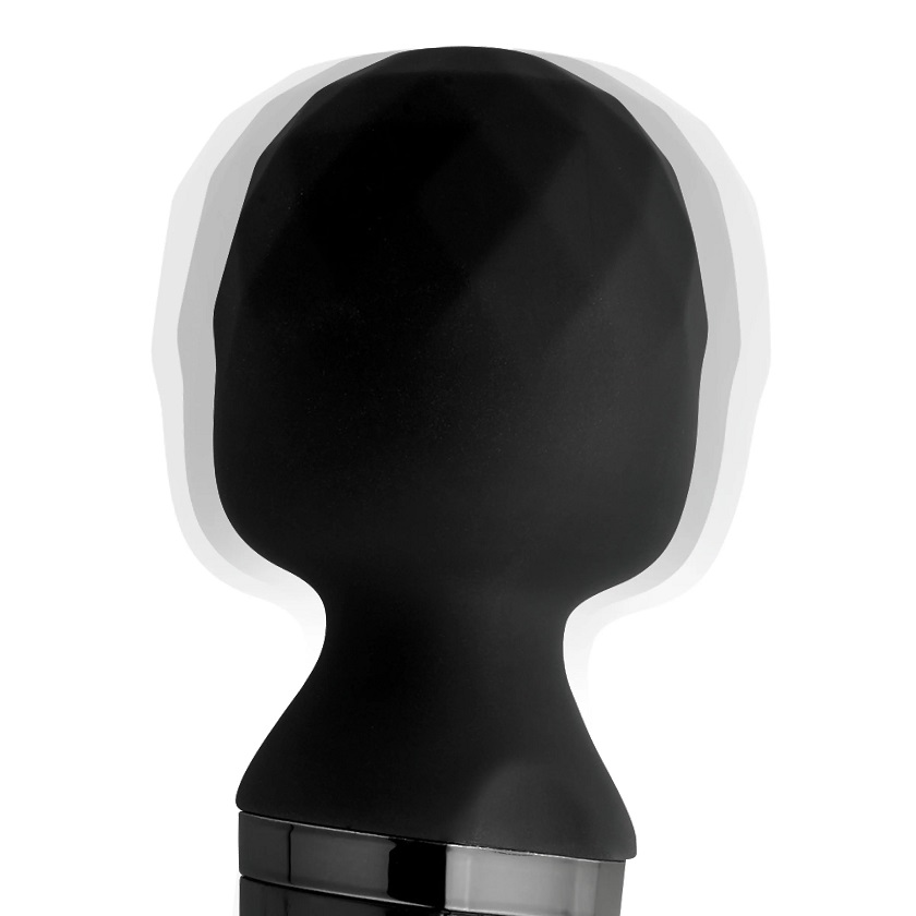Relax into an elevated massage experience with the perfect v... Wand Essentials - 24X Diamond Head Massager - Black photo-3